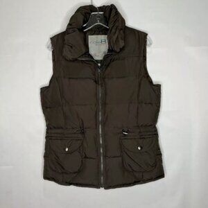 Cole B Woman’s Vest M Brown Feather Down Insulated Puffer Hiking Sports Fall